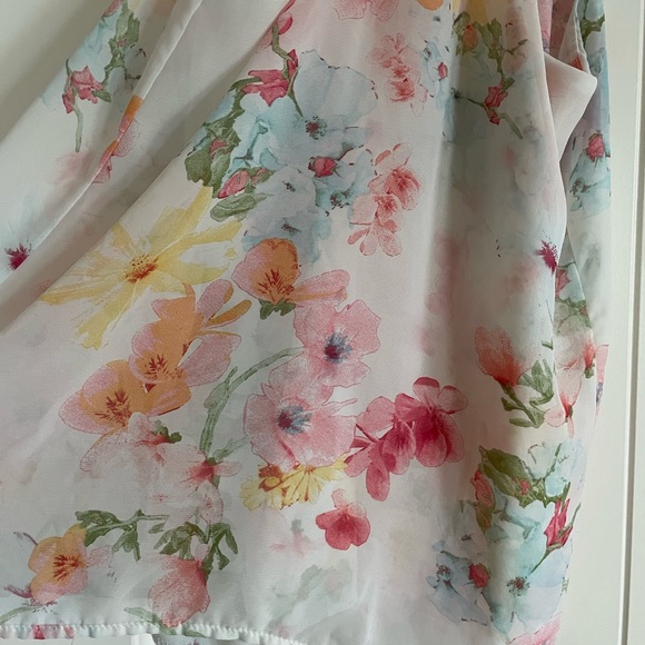 Watercolor Floral Tank - Picture 4 of 5